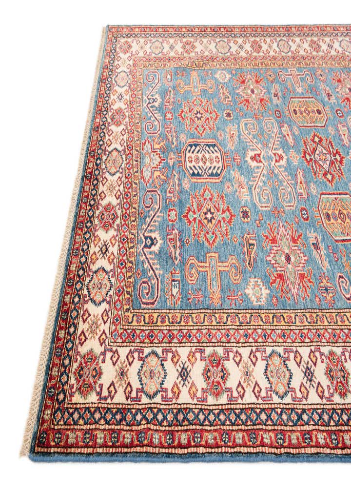 5' 4 x 8' 3 Hand Knotted Kazak Oriental Wool Rug
