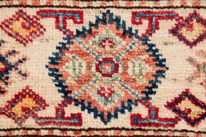 5' 4 x 8' 3 Hand Knotted Kazak Oriental Wool Rug