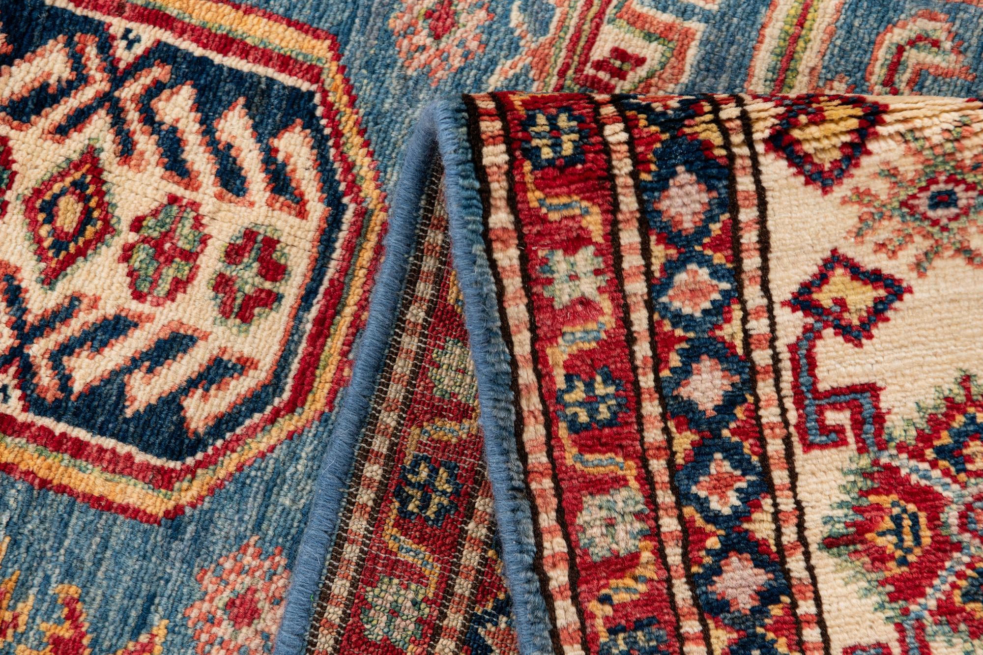 5' 4 x 8' 3 Hand Knotted Kazak Oriental Wool Rug