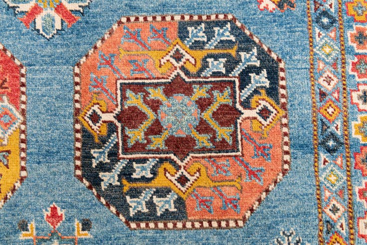 Detail image of 8' 2 x 9' 8 Hand Knotted Kazak Rug
