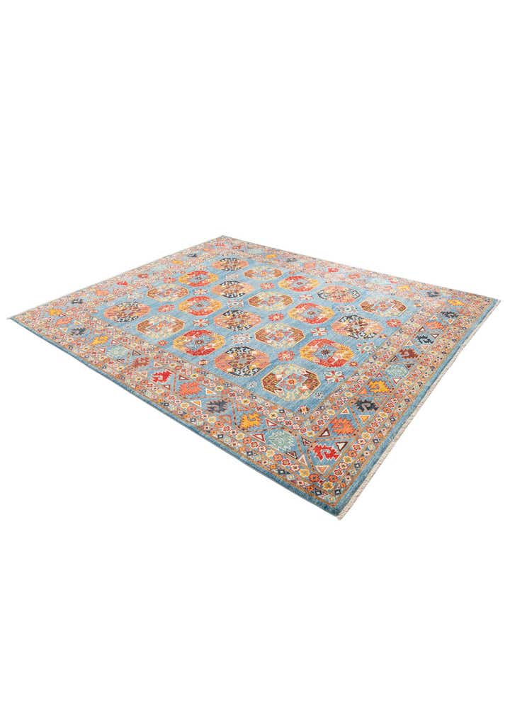 7' 10 x 9' 7 Hand Knotted Kazak Rug