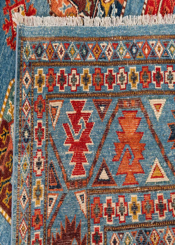 7' 10 x 9' 7 Hand Knotted Kazak Rug