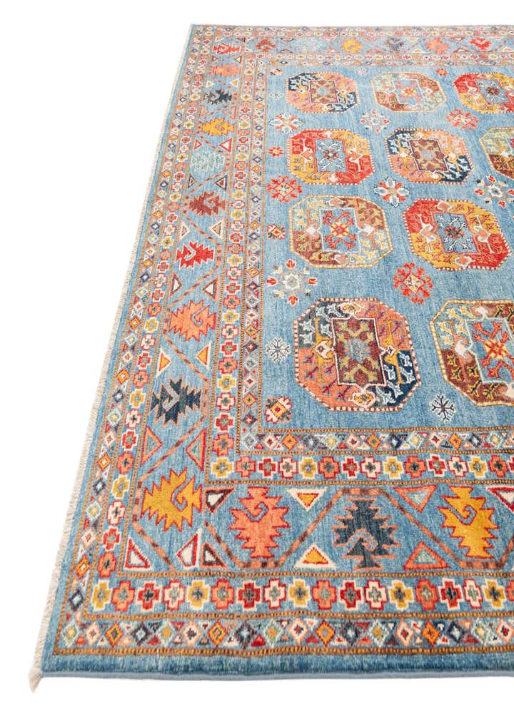 7' 10 x 9' 7 Hand Knotted Kazak Rug