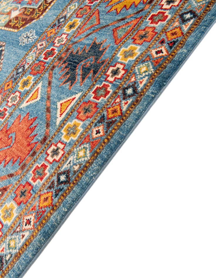 Detail image of 7' 10 x 9' 7 Hand Knotted Kazak Rug