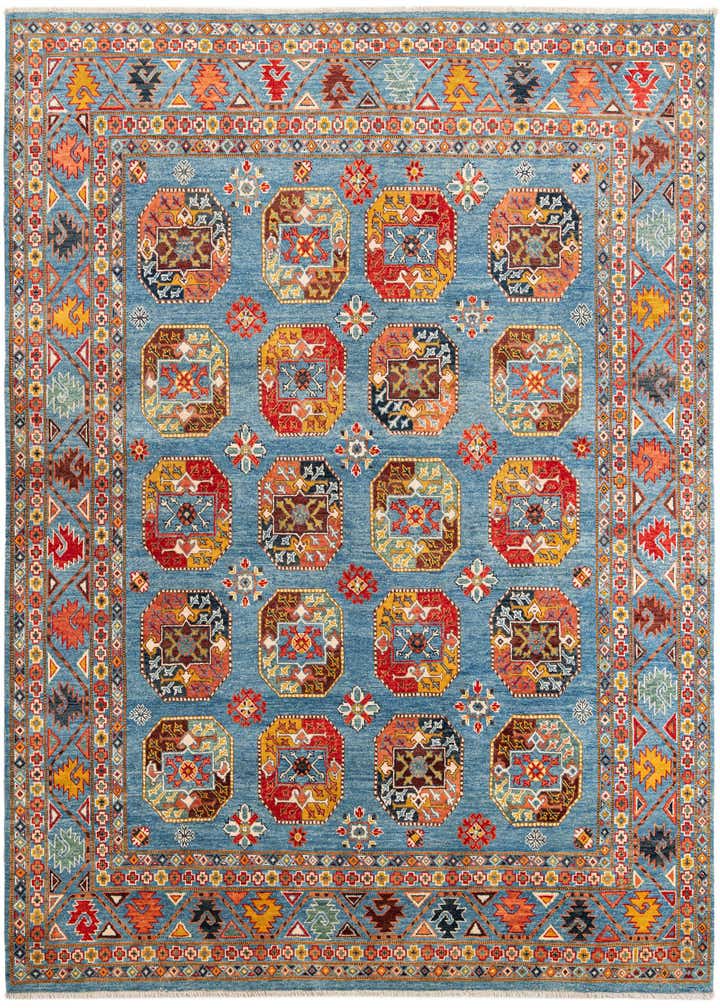 7' 10 x 9' 7 Hand Knotted Kazak Rug