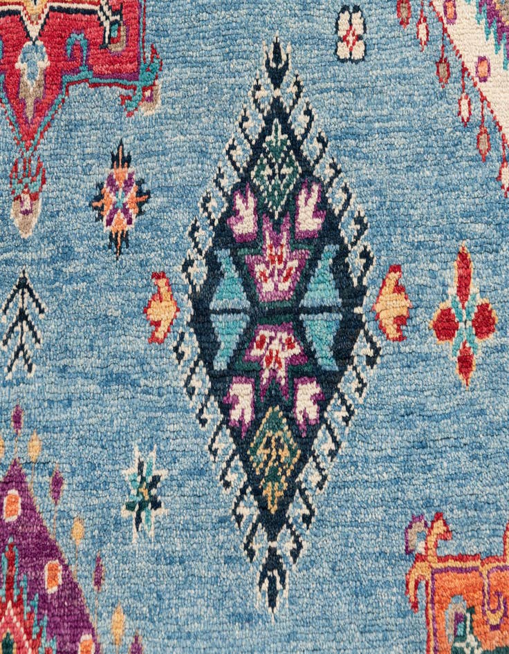 Detail image of 8' 3 x 11' 8  Hand Knotted Kazak Rug