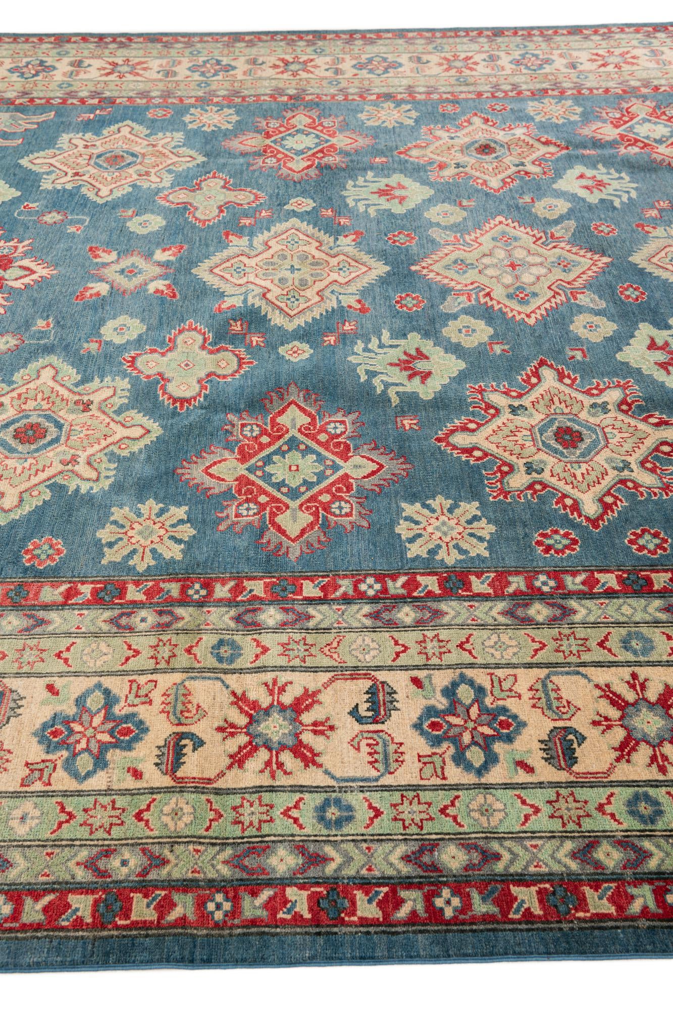 10' x 15' Hand Knotted Kazak Rug