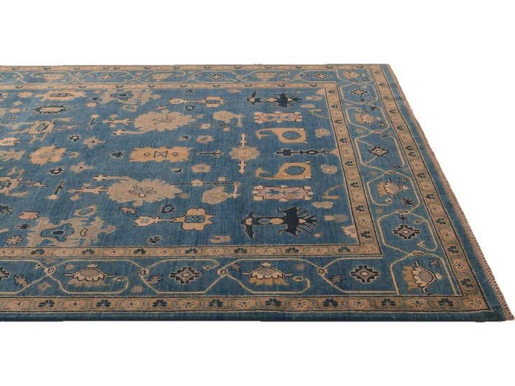 Detail image of 6' 9 x 9' 11 Hand Knotted Kazak Rug
