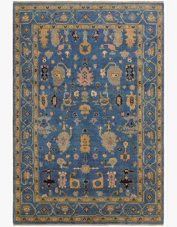6' 9 x 9' 11 Hand Knotted Kazak Rug