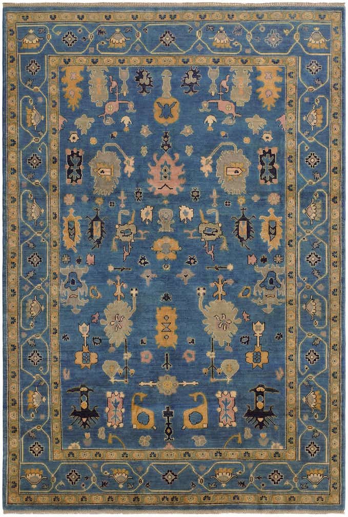 6' 9 x 9' 11 Hand Knotted Kazak Rug