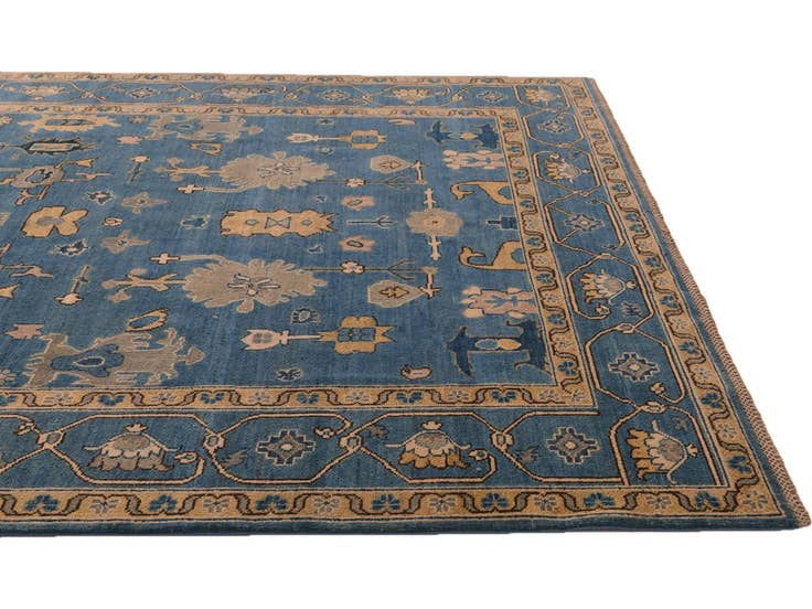 Detail image of 6' 9 x 9' 9 Hand Knotted Kazak Rug