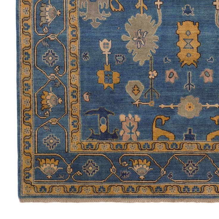 Detail image of 6' 9 x 9' 9 Hand Knotted Kazak Rug