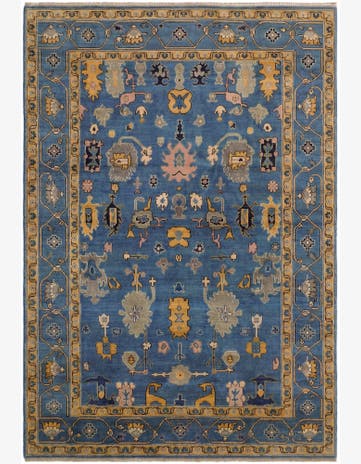 6' 9 x 9' 9 Hand Knotted Kazak Rug