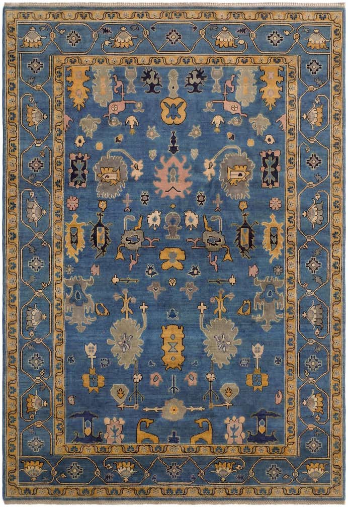 6' 9 x 9' 9 Hand Knotted Kazak Rug