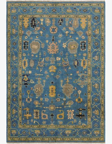 6' 8 x 9' 5 Hand Knotted Kazak Rug
