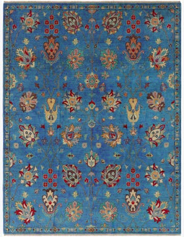 7' 8 x 10' Hand Knotted Kazak Rug