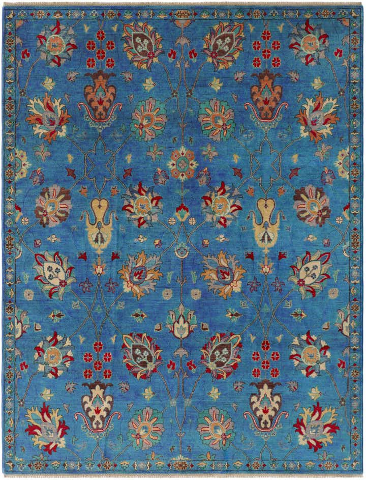 7' 8 x 10' Hand Knotted Kazak Rug
