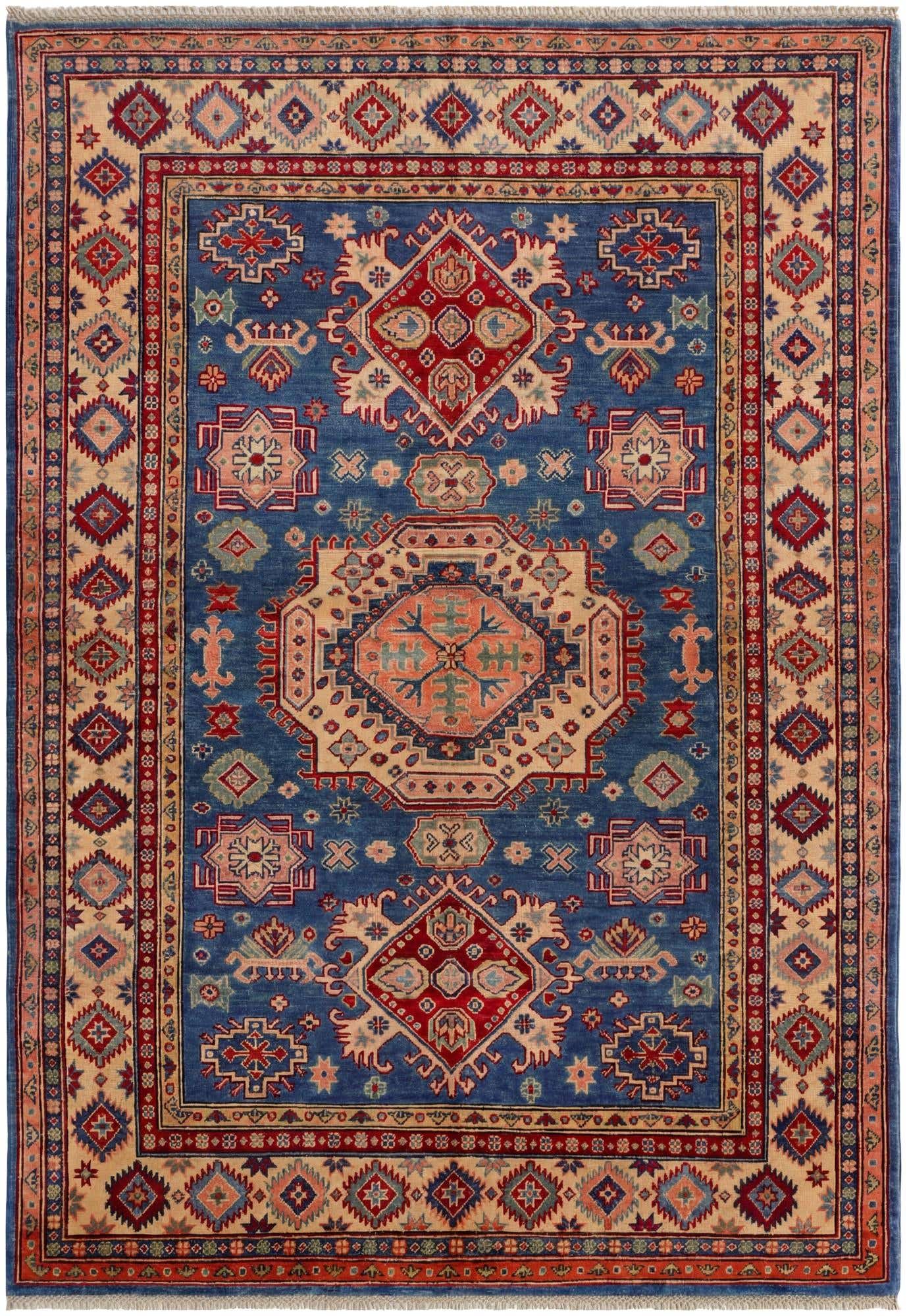 5' 6 x 8' Hand Knotted Kazak Rug