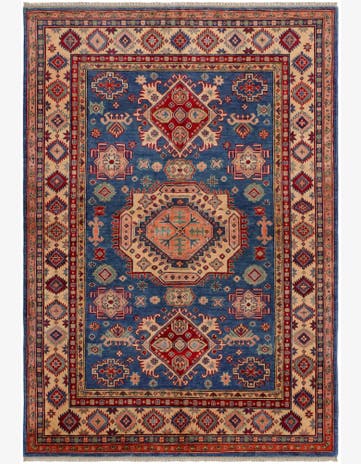 5' 6 x 8' Hand Knotted Kazak Rug