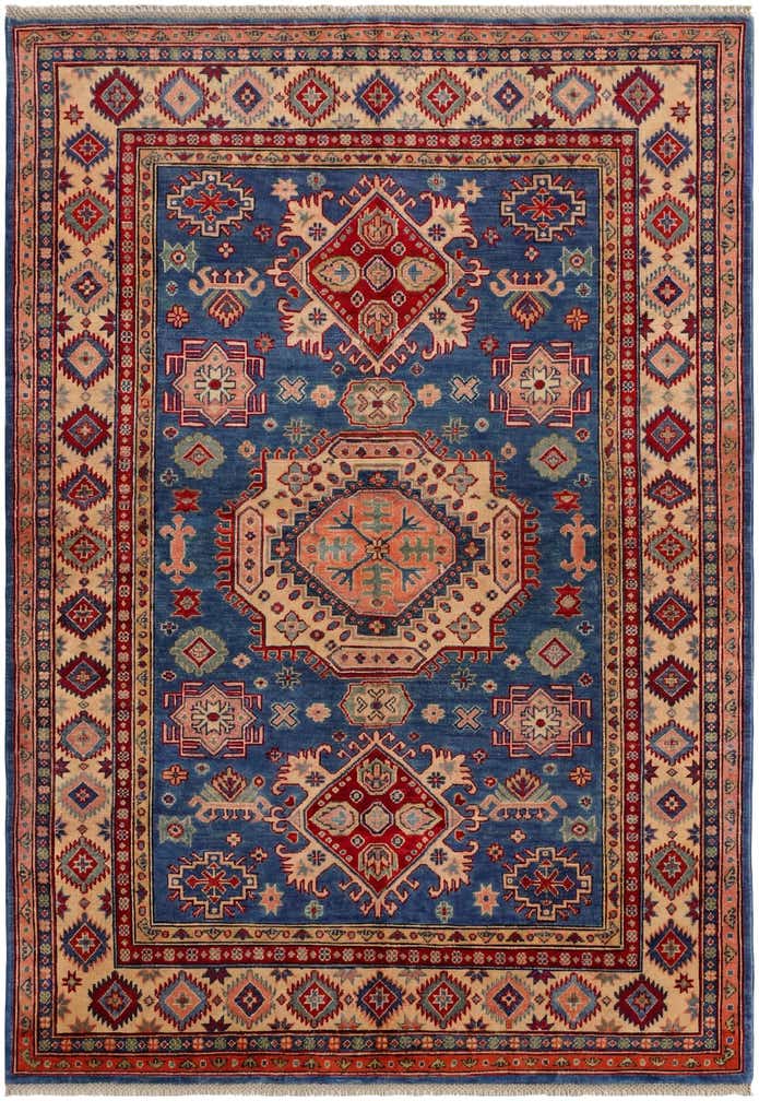 5' 6 x 8' Hand Knotted Kazak Rug