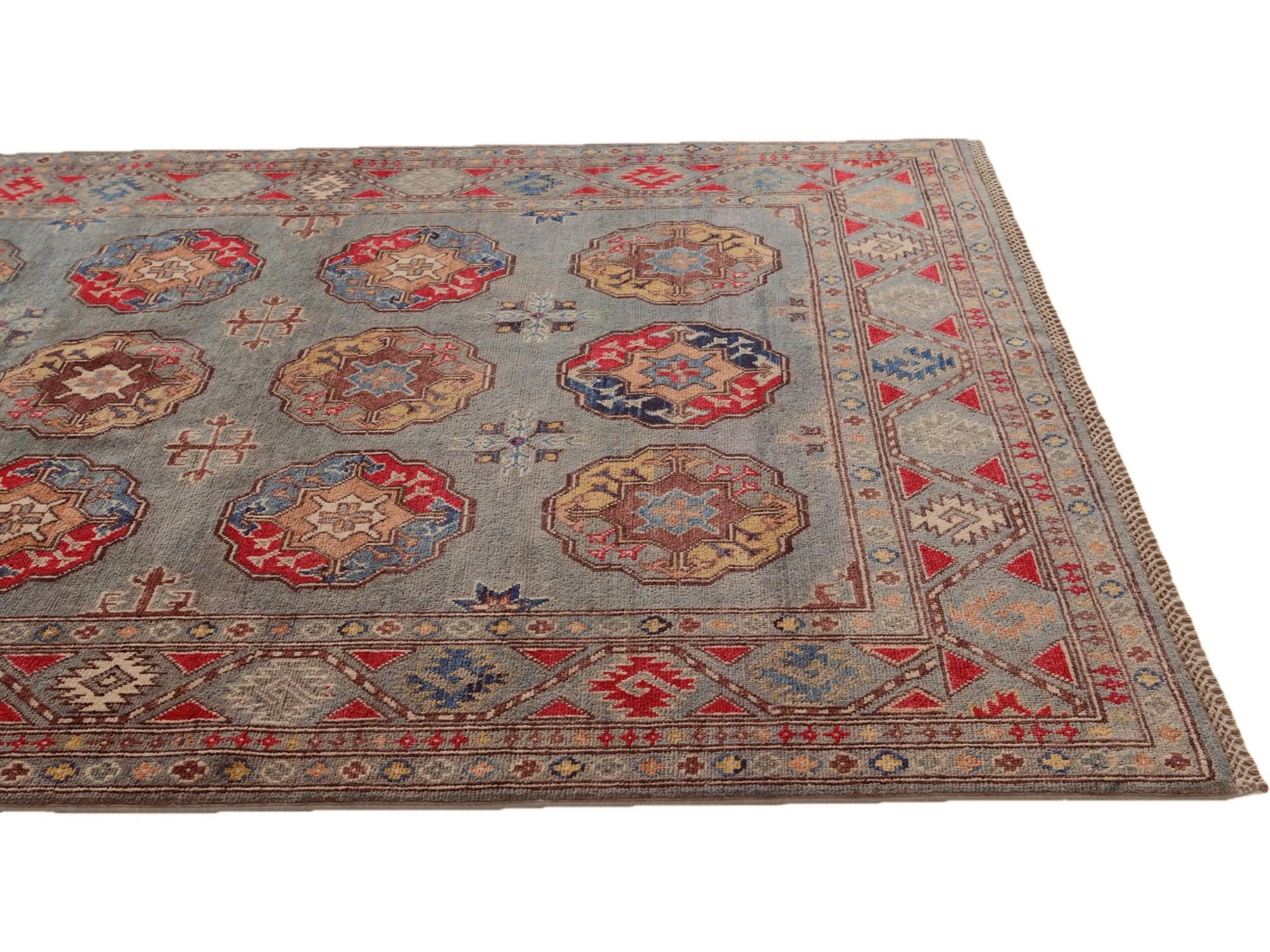 4' 10 x 6' 6 Hand Knotted Kazak Rug