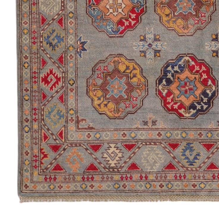 Detail image of 4' 10 x 6' 6 Hand Knotted Kazak Rug