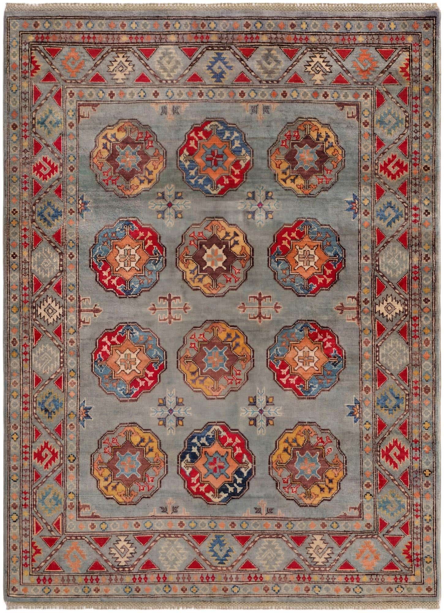 4' 10 x 6' 6 Hand Knotted Kazak Rug