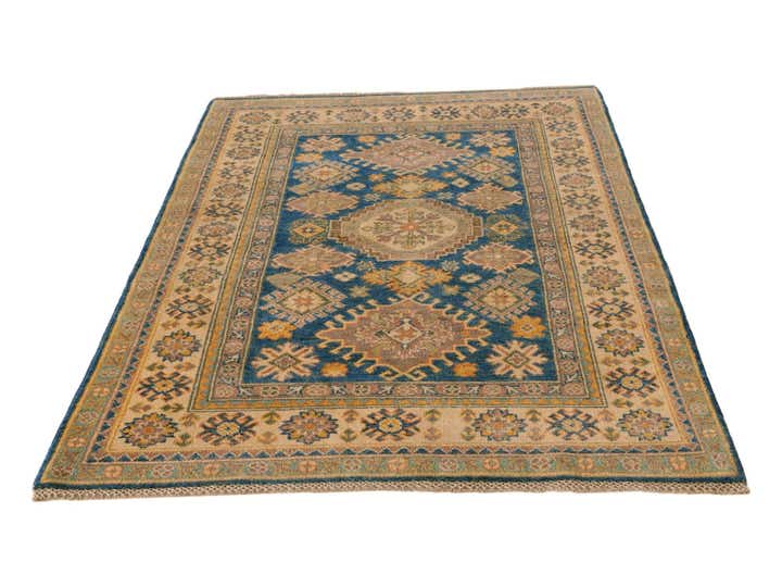 3' 11 x 6' Hand Knotted Kazak Rug