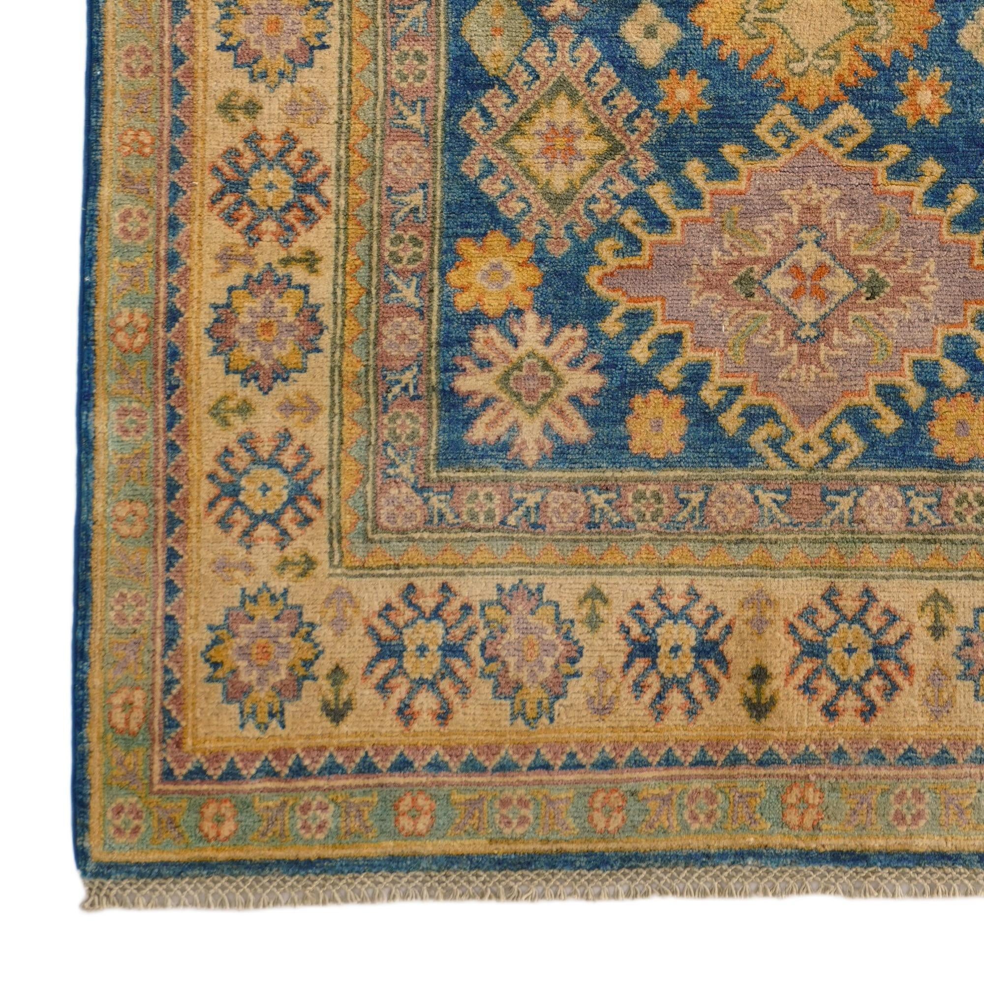 3' 11 x 6' Hand Knotted Kazak Rug