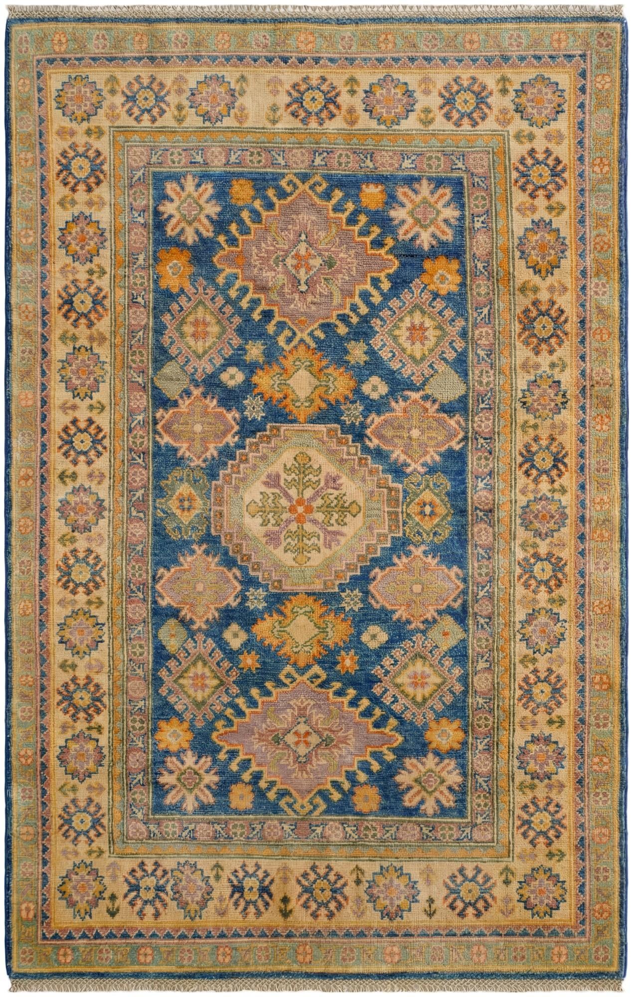 3' 11 x 6' Hand Knotted Kazak Rug