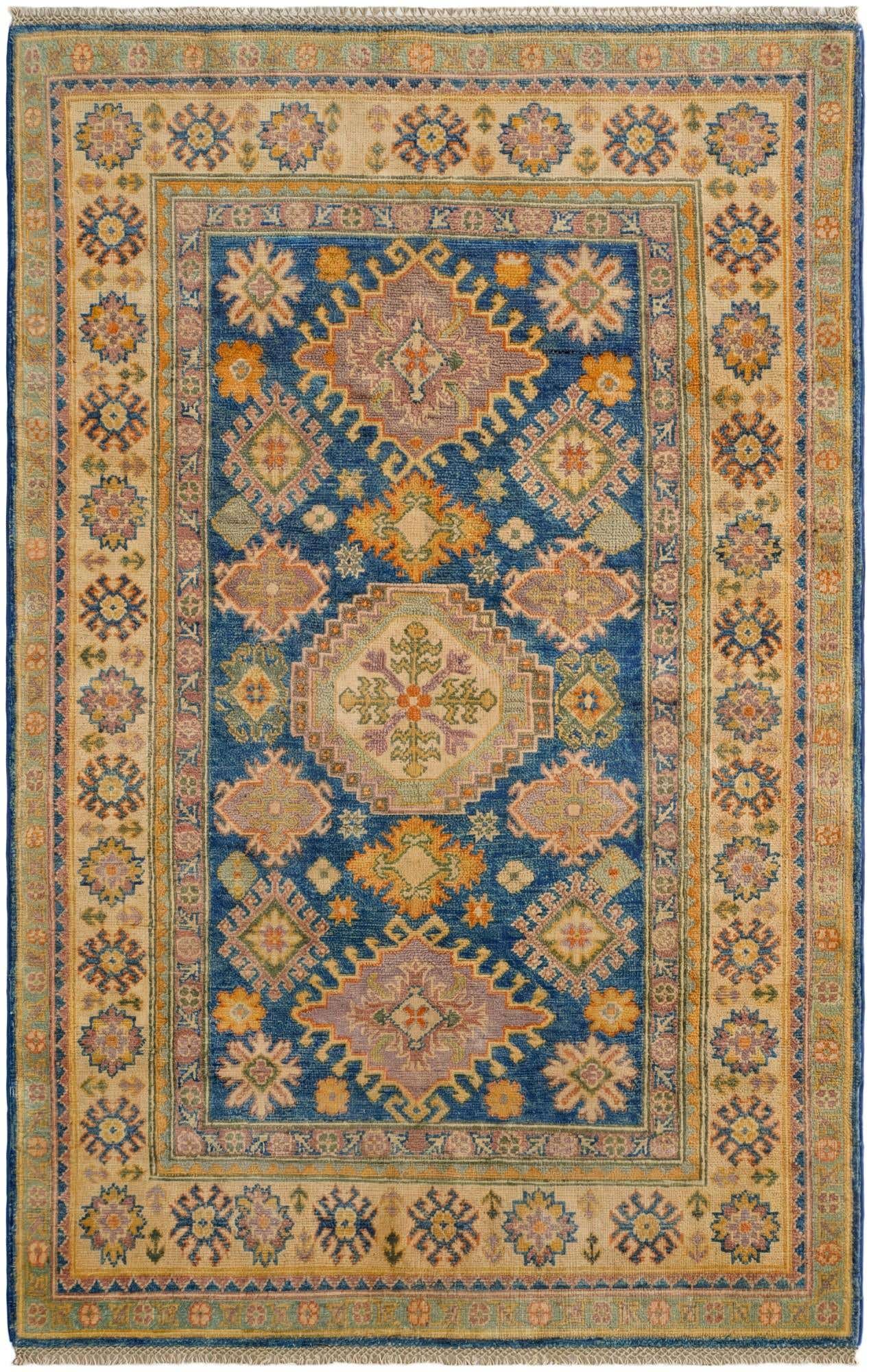 3' 11 x 6' Hand Knotted Kazak Rug