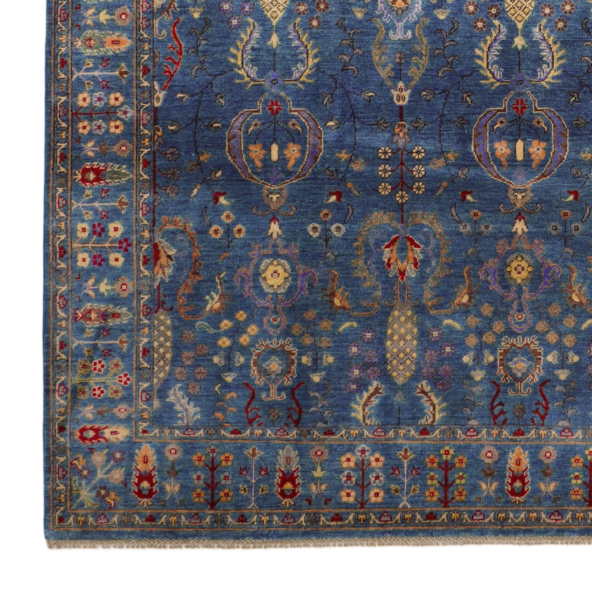 8' x 9' 9 Hand Knotted Kazak Rug