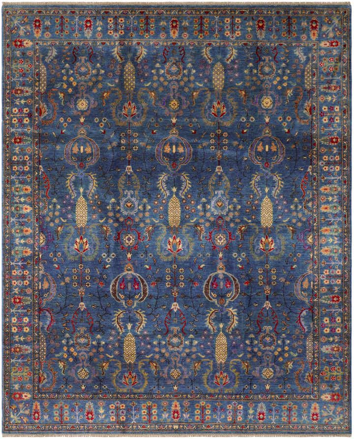 8' x 9' 9 Hand Knotted Kazak Rug