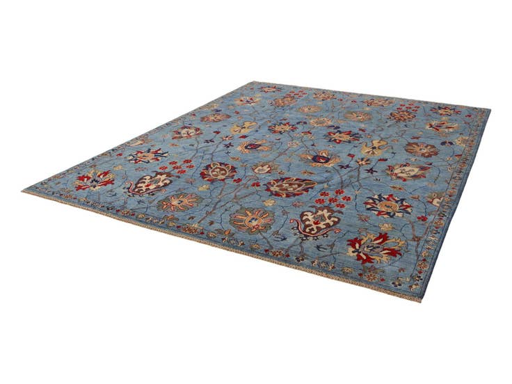 Detail image of 8' x 9' 8 Hand Knotted Kazak Rug