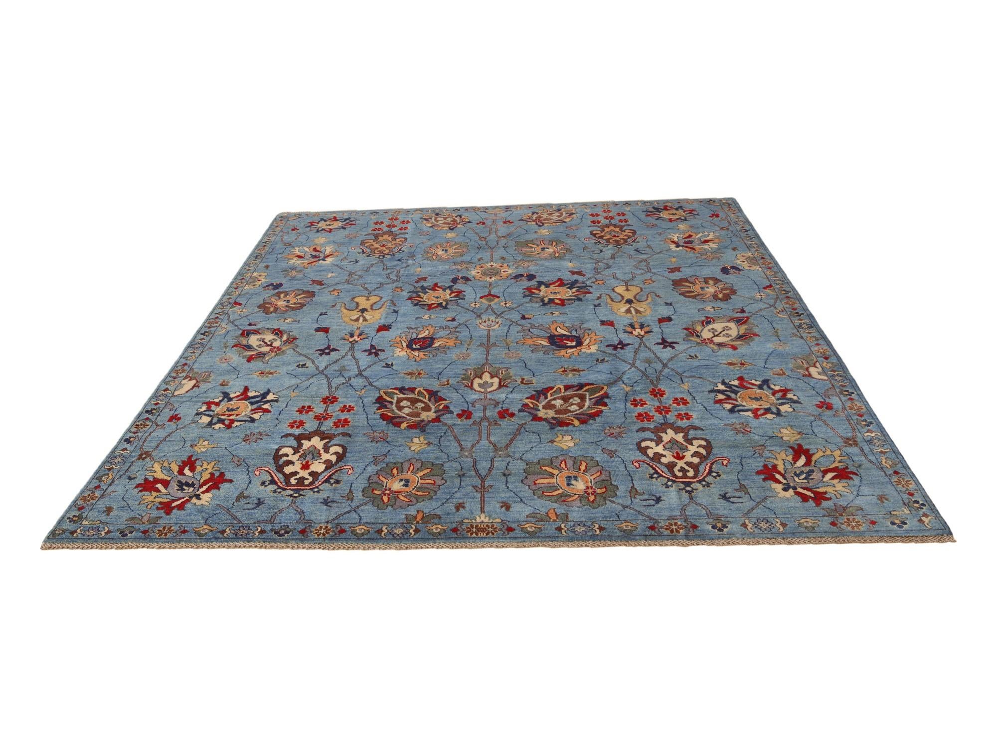 8' x 9' 8 Hand Knotted Kazak Rug