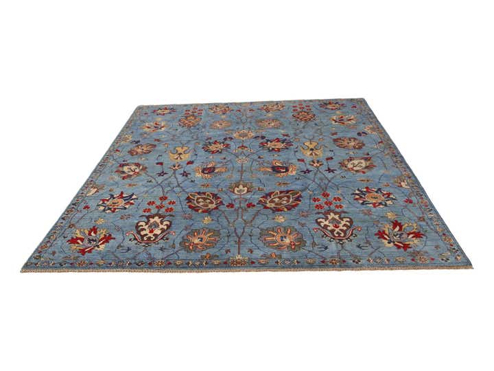 8' x 9' 8 Hand Knotted Kazak Rug