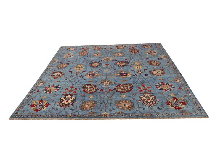 Detail image of 8' x 9' 8 Hand Knotted Kazak Rug