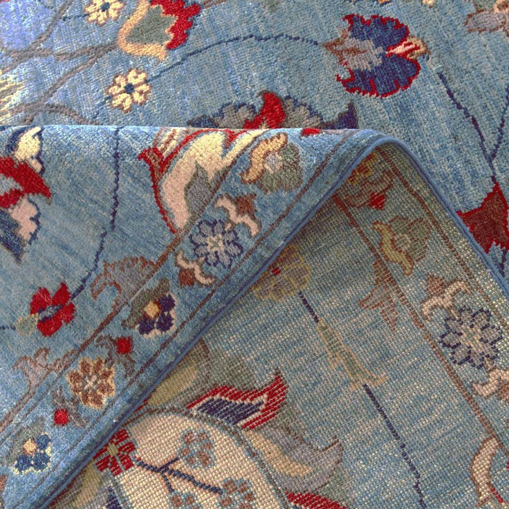Detail image of 8' x 9' 8 Hand Knotted Kazak Rug