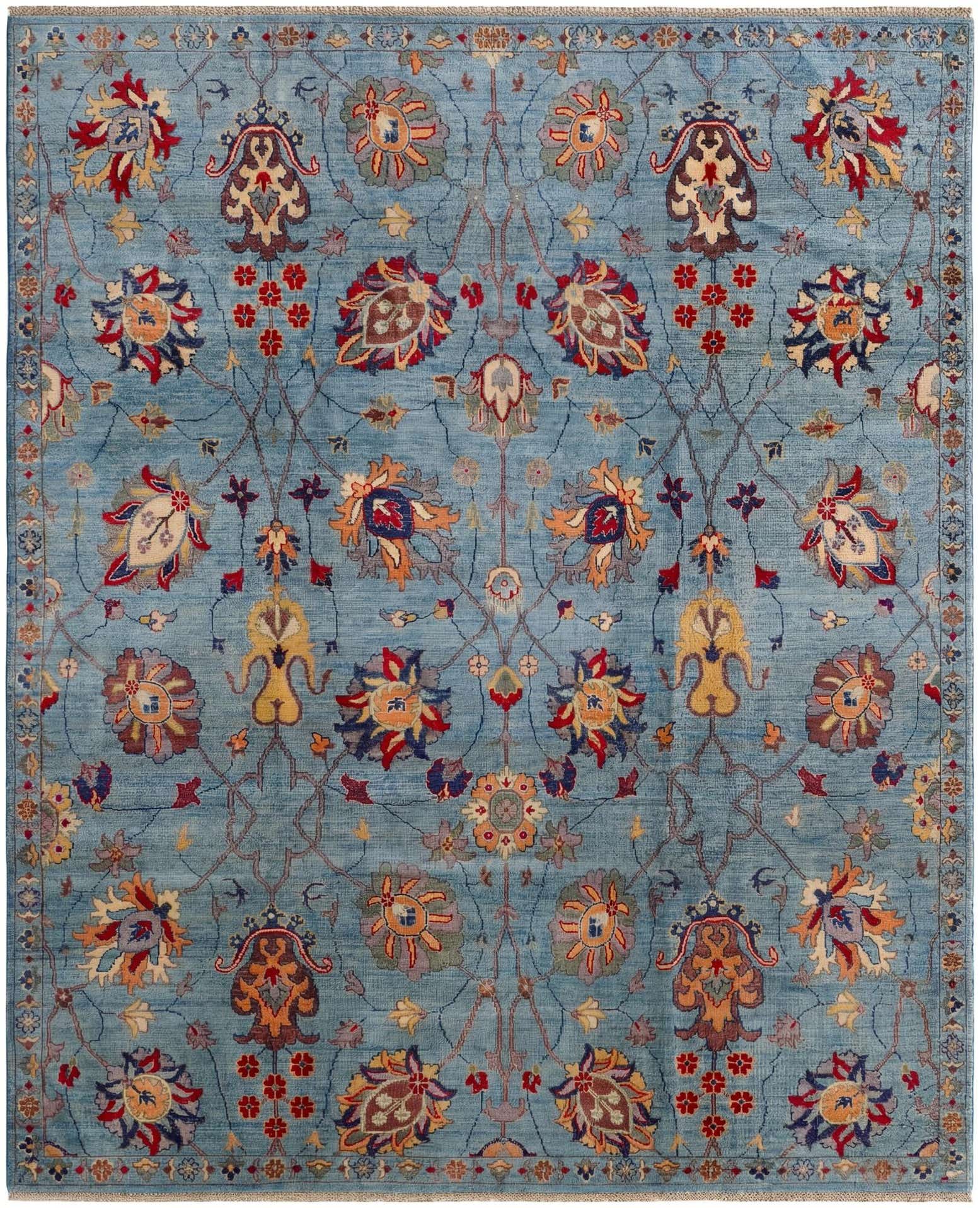 8' x 9' 8 Hand Knotted Kazak Rug