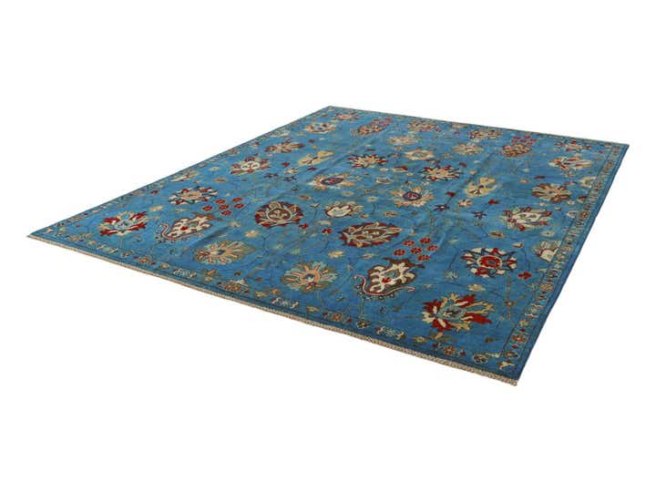 8' 1 x 9' 9 Hand Knotted Kazak Rug