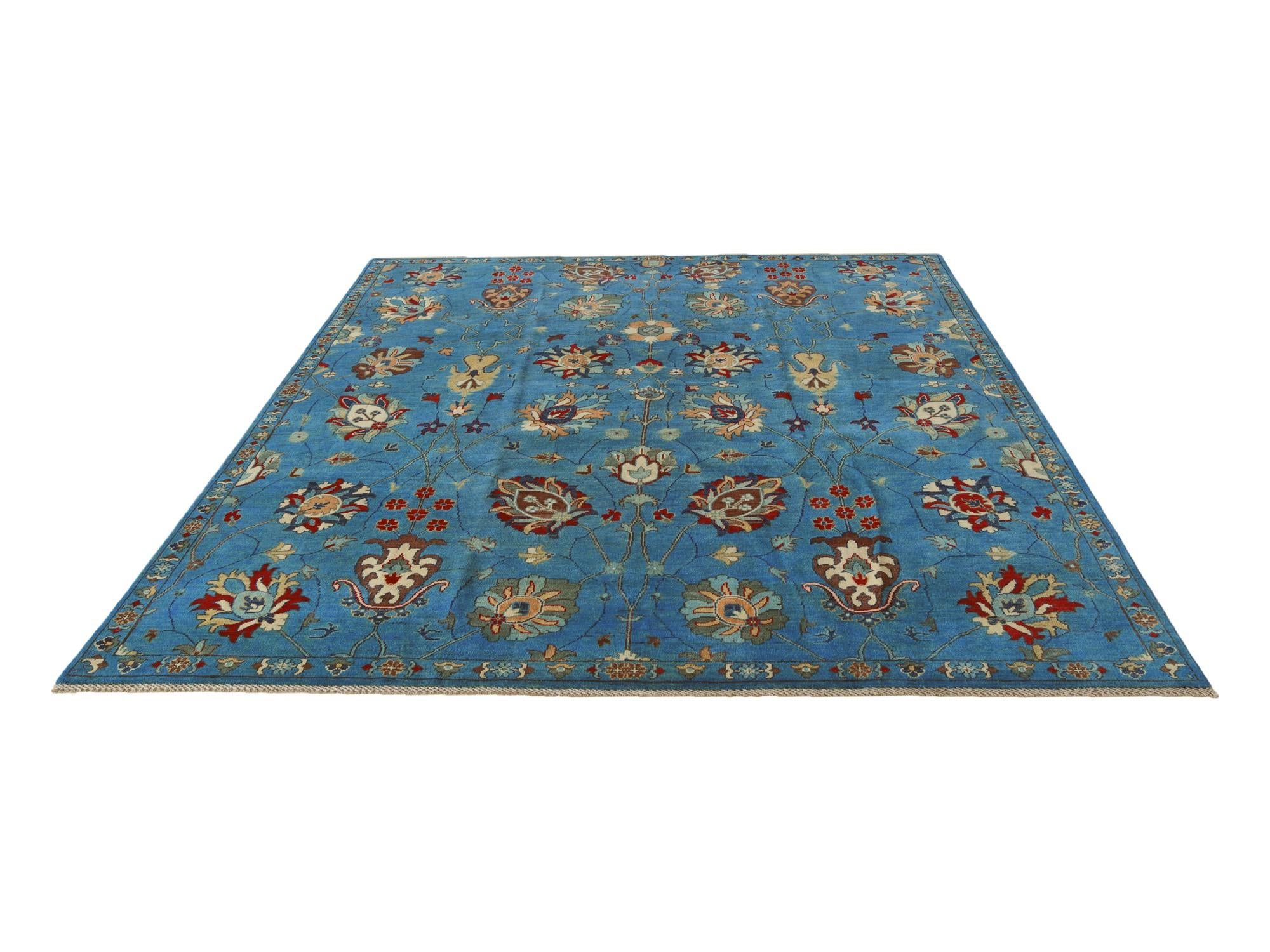 8' 1 x 9' 9 Hand Knotted Kazak Rug