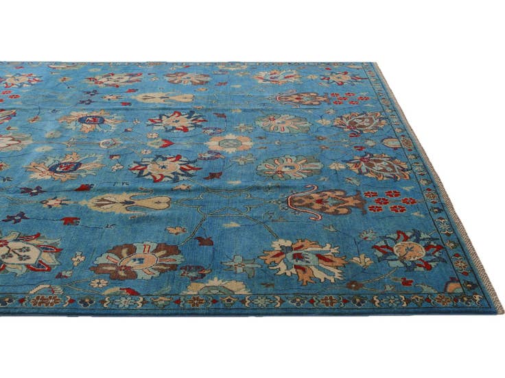 Detail image of 8' 1 x 9' 9 Hand Knotted Kazak Rug