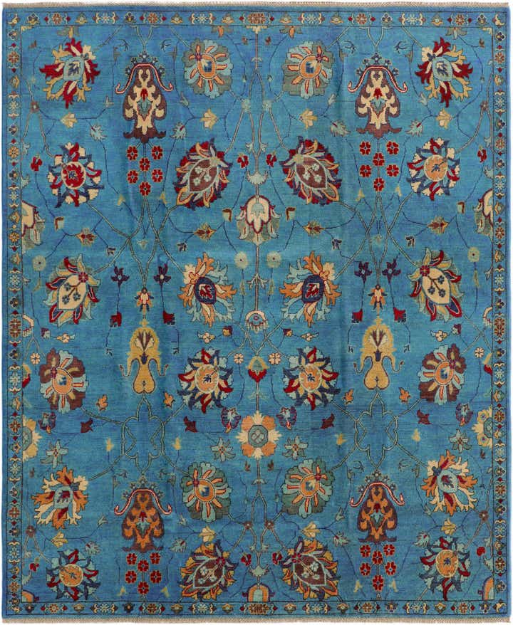 8' 1 x 9' 9 Hand Knotted Kazak Rug