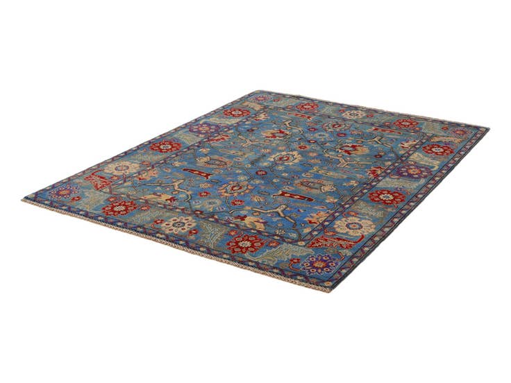 Detail image of 5' x 6' 8 Hand Knotted Kazak Rug