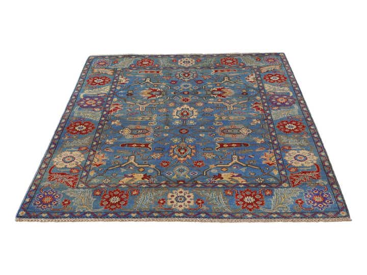 5' x 6' 8 Hand Knotted Kazak Rug