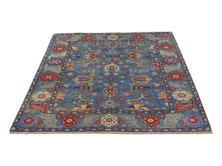 Detail image of 5' x 6' 8 Hand Knotted Kazak Rug