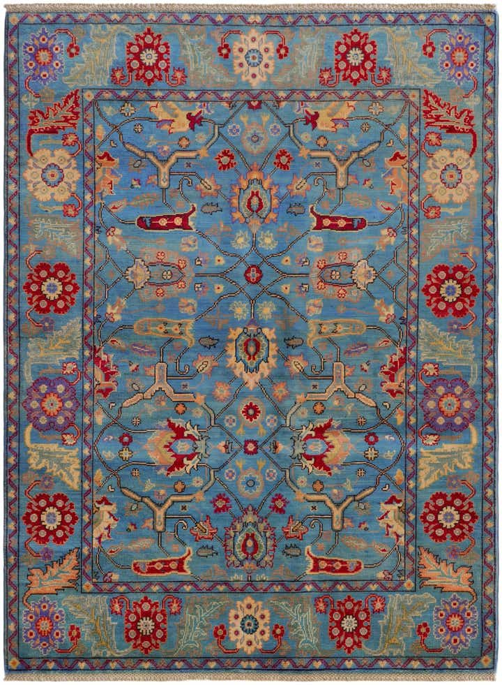 5' x 6' 8 Hand Knotted Kazak Rug