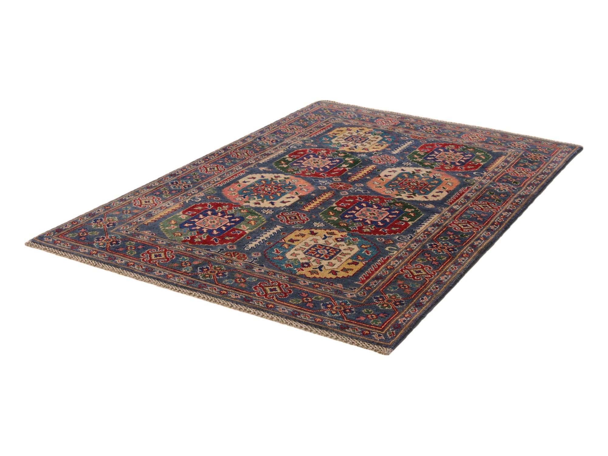 4' 2 x 6' 1 Hand Knotted Kazak Rug