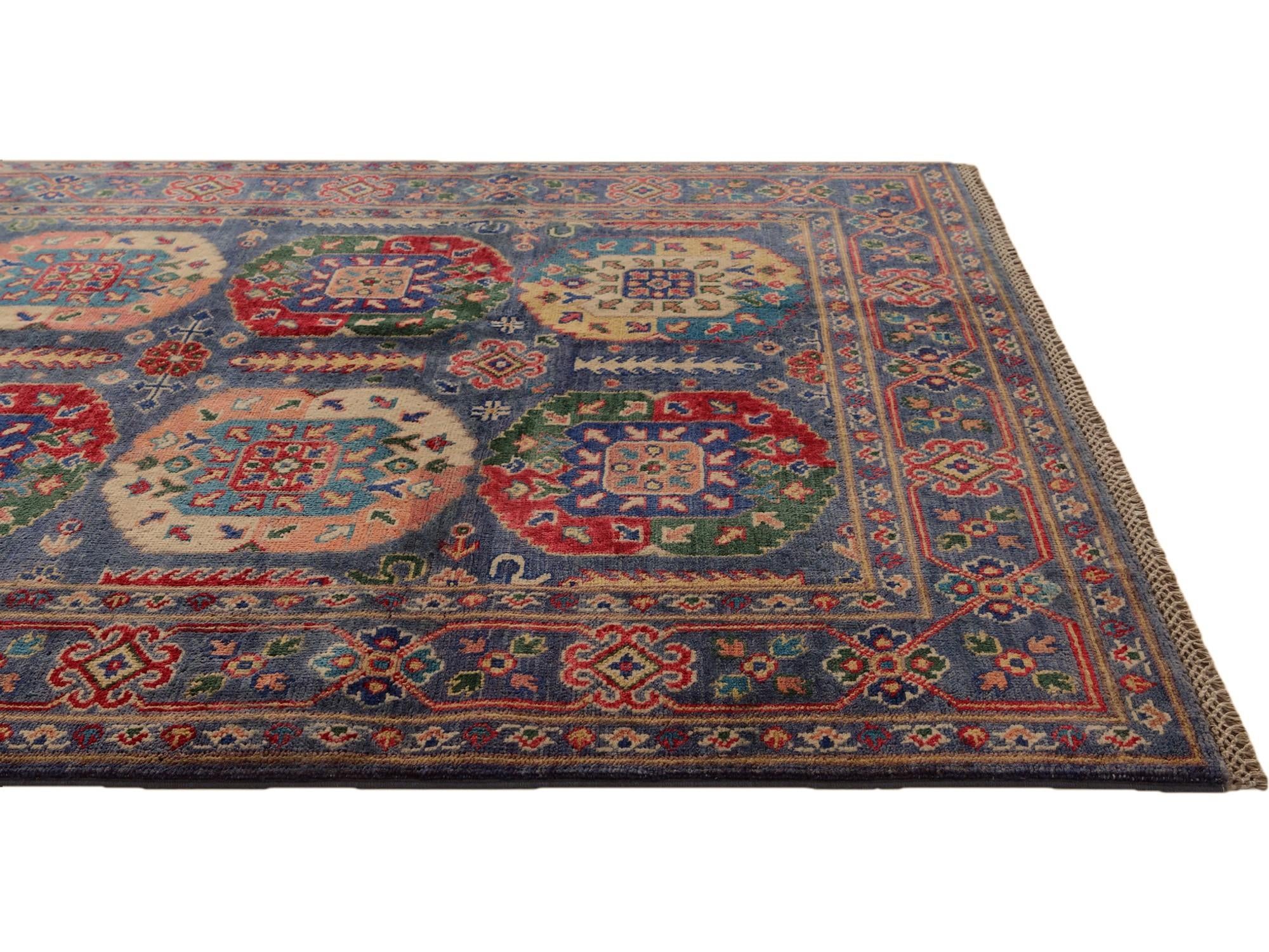 4' 2 x 6' 1 Hand Knotted Kazak Rug