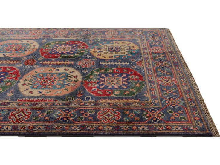 Detail image of 4' 2 x 6' 1 Hand Knotted Kazak Rug